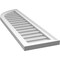 Ekena Millwork Quarter Round Top Left Surface Mount PVC Gable Vent w/ 2"W x 1-1/2"P Brickmould Frame, 12"W x 42"H GVPQL12X4202SN - alternate 3